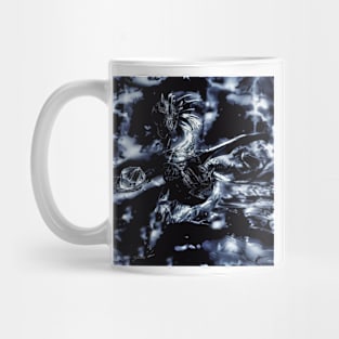 Puff The Magic Dragon -  Black and White Mug